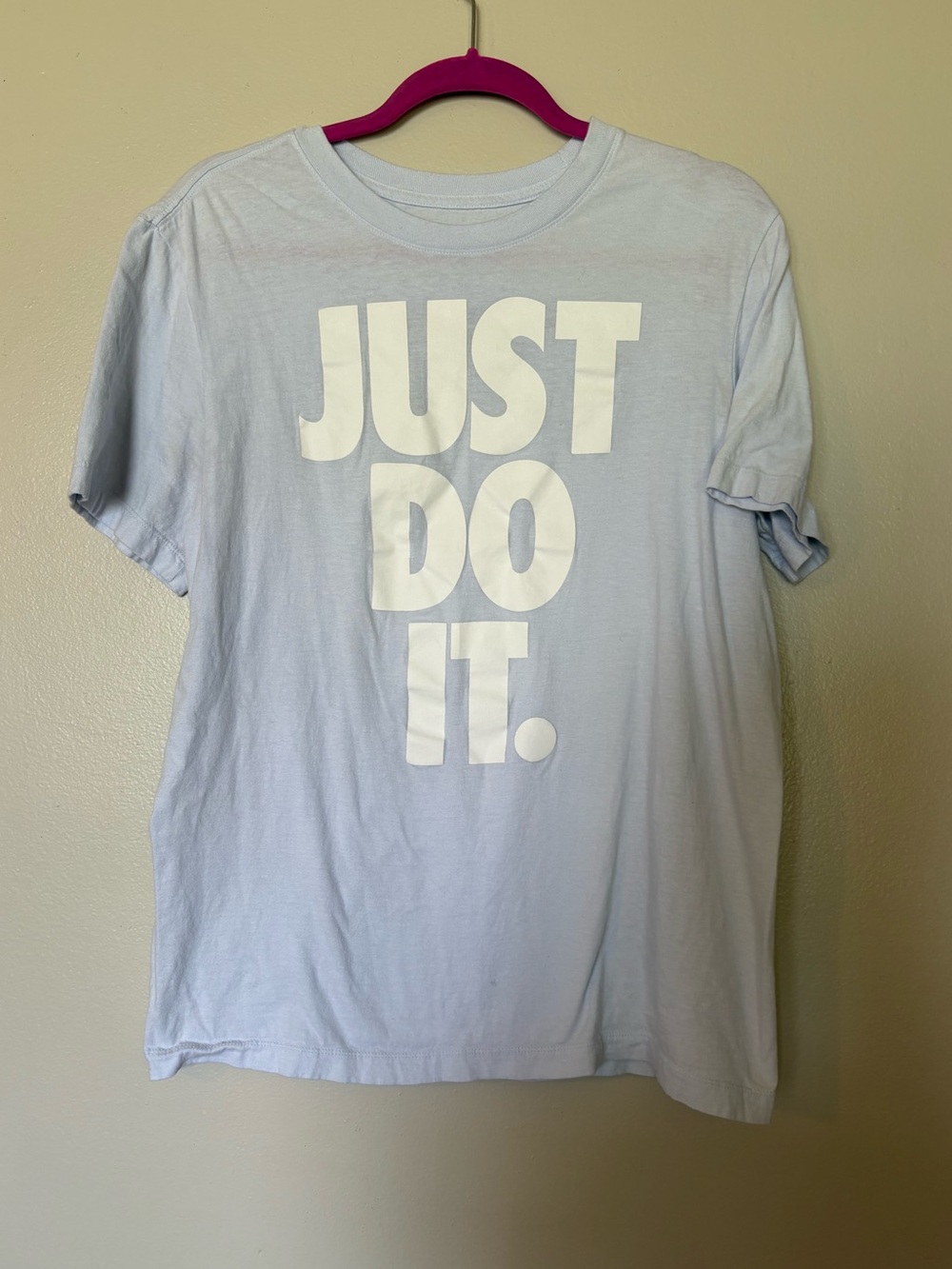 Nike Women's Light Blue 'Just Do It.' Graphic Tee